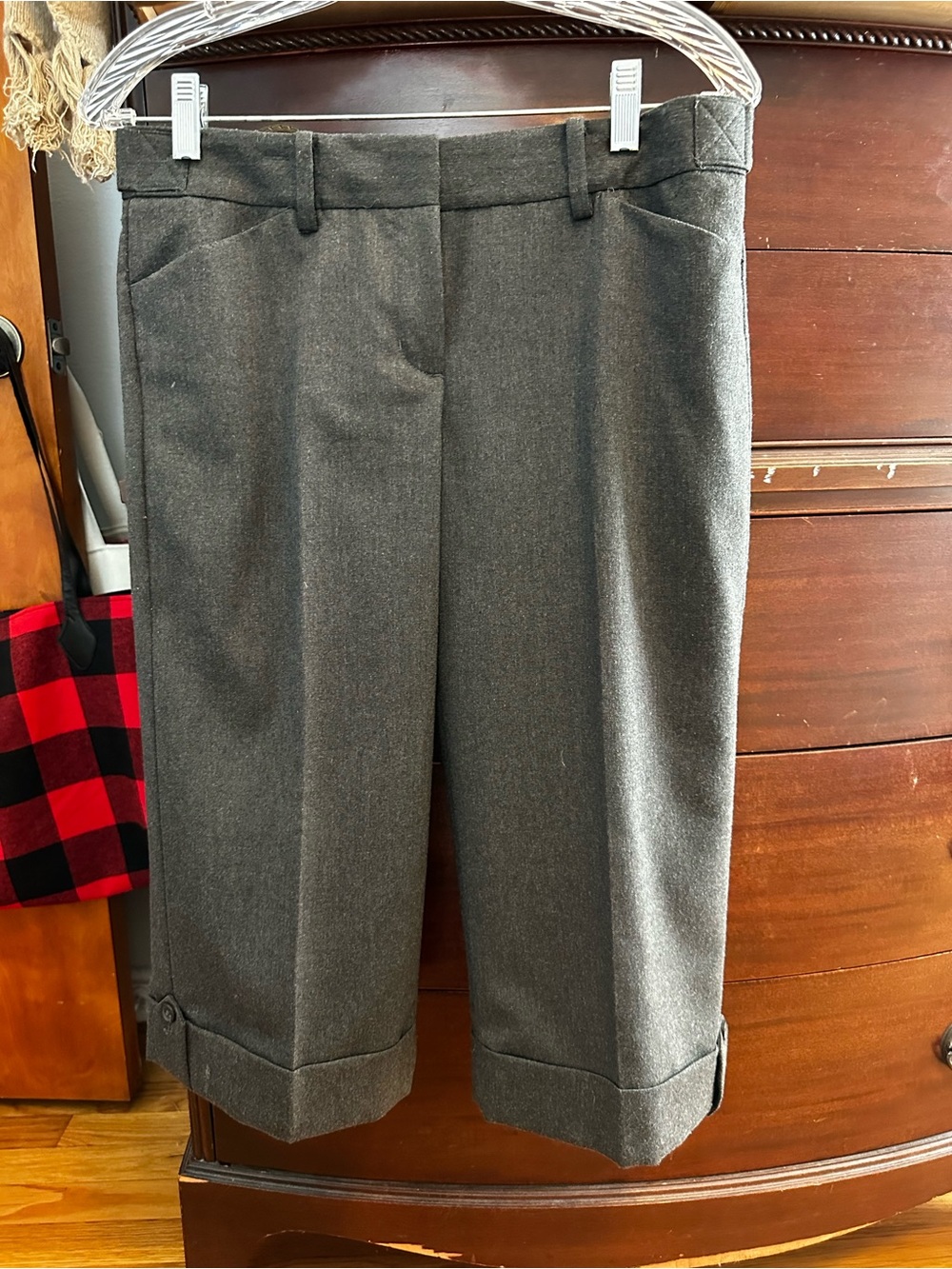 Express Gray Tailored Editor Dress Pants